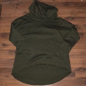 Green Cowl-neck Sweater